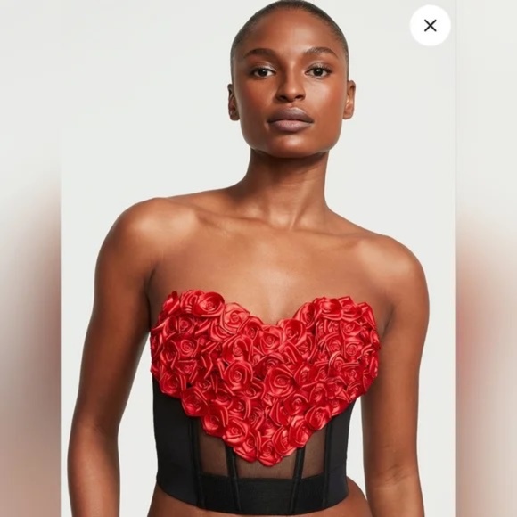 New! Victoria's Secret Archives CIRCA 1997 Rosette Bustier 45899 - Picture 3 of 10